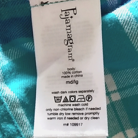 Pajamagram Plaid Robe Her Wit Tie Belt 100% Cotton Lightweight. SZ MD/LG Comfy - Picture 8 of 9